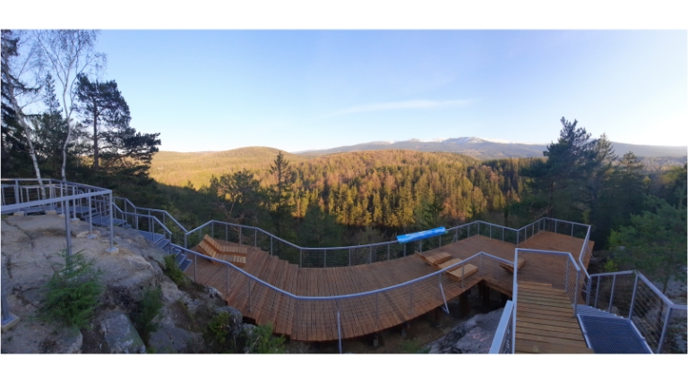 „Goldene Aussicht” im Isergebirge
