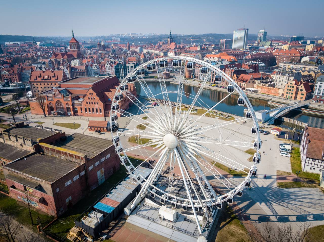 Danzig aus der Vogelperspektive