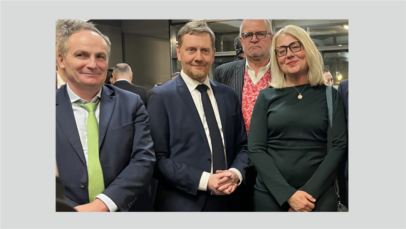 Ministerpräsident Michael Kretschmer beim Neujahrskonzent in Breslau