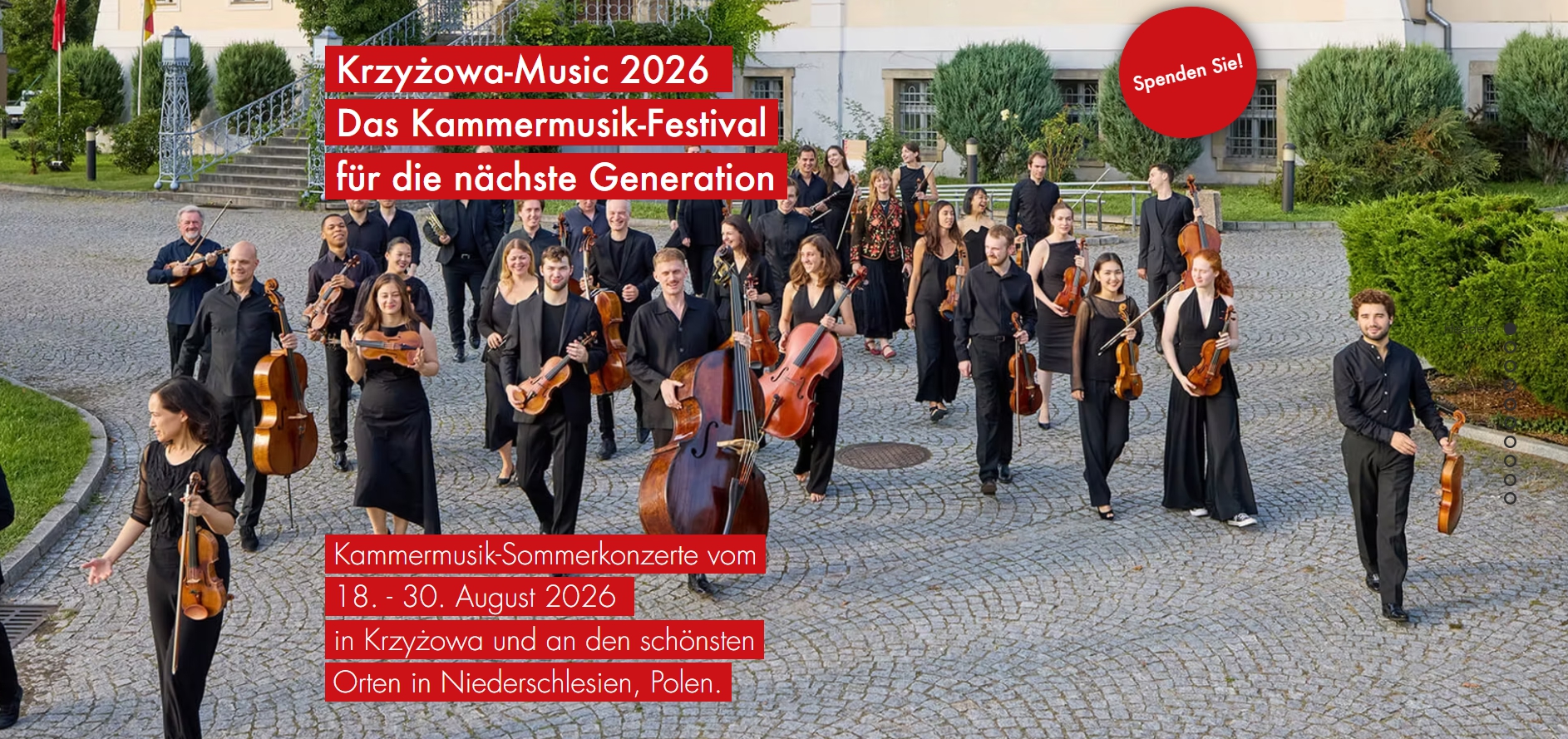 Kammermusikfestival Krzyżowa-Music startet am 20. August