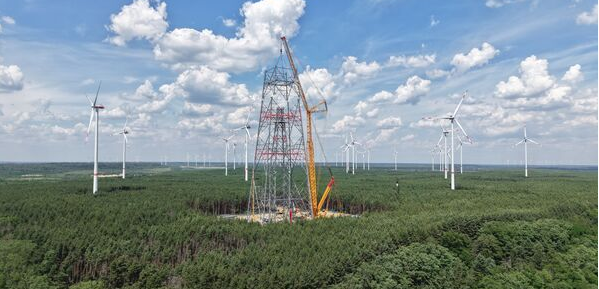 Weltweit höchstes Windrad in der Lausitz